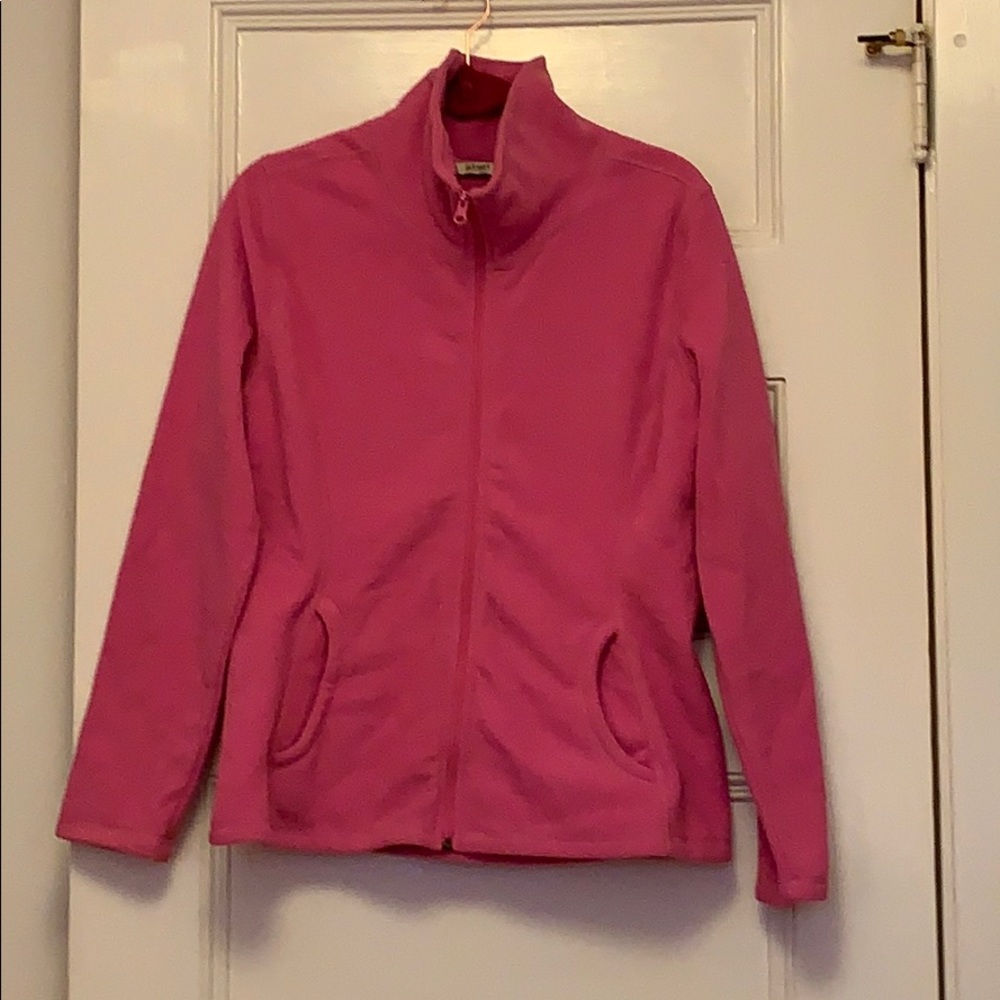 Old Navy pink large zip up fleece